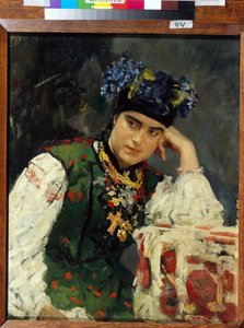 ソフィア・ドラゴミロフの肖像 (ソフィア・ミハイロフナ・ドラゴミロフ) 作： Valentin Aleksandrovich Serov