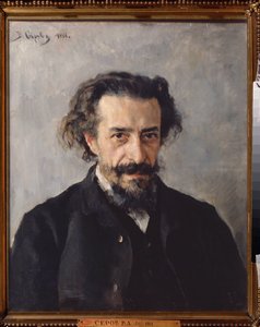 作曲家パーヴェル・イワノビッチ・ブラランバーグ (1841-1908) の肖像。 Valentin Alexandrovich Serov（1865-1911）による絵画、キャンバスに油彩 作： Valentin Aleksandrovich Serov