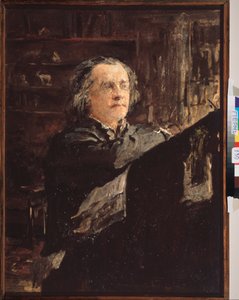 ロシアの作曲家アレクサンドル セロフ (1820-1871) の肖像画。 Valentin Alexandrovich Serov（1865-1911）による絵画、キャンバスに油彩