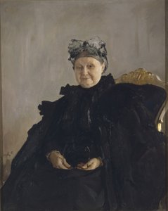 マリア・フオドロフナ・モロゾワの肖像、シモノバ1830-1911、1897 作： Valentin Aleksandrovich Serov