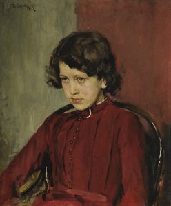 Praskovia Anatolievna Mamontovaの肖像、1887年 作： Valentin Aleksandrovich Serov