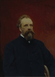 セルゲイ・ミハイロビッチ・トレチャコフの肖像1834-1892、1895 作： Valentin Aleksandrovich Serov