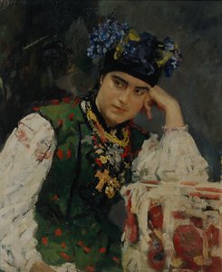 ソフィア・ドラゴミロフの肖像、1889 作： Valentin Aleksandrovich Serov