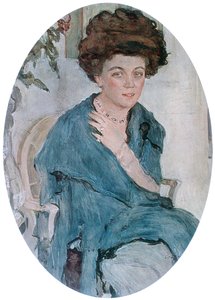 イェレナ・オリフの肖像、1909 作： Valentin Aleksandrovich Serov
