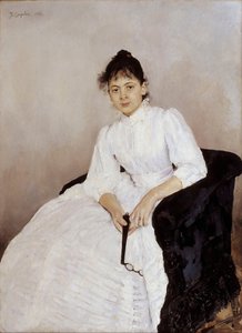 アーティストの肖像画マリアヤクンチコヴァウェーバー1870-1902、1885-1887 作： Valentin Aleksandrovich Serov