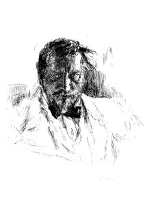 自画像、1898年。 作： Valentin Aleksandrovich Serov