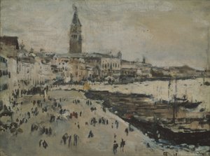 ヴェネツィアのスキアーヴォニ岸壁 作： Valentin Aleksandrovich Serov