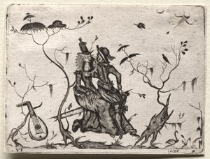 恋人たちのペア、1626年。 作： Valentin Sezenius