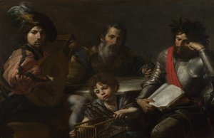 人類の四つの時代c。 1629年 作： Valentin de Boullogne