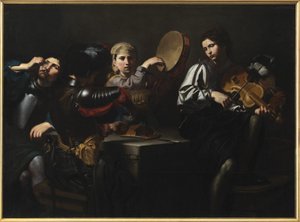 ミュージシャンと兵士 作： Valentin de Boulogne
