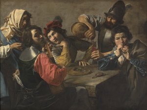 コンサート（キャンバスに油彩） 作： Valentin de Boulogne