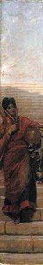An Indian Water Carrier（油彩・キャンバス） 作： Valentine Cameron Prinsep