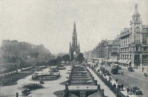 プリンシズストリート、エディンバラ、1910 作： Valentine and Sons Ltd