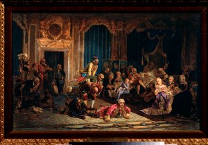 ロシアの皇后アン 1 世 (アンナイワノフナ) の宮廷の道化師 作： Valeri Ivanovich Jacobi
