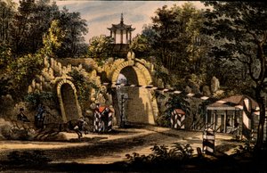 ツァールスコエセローのキャサリン公園にあるグランドカプリスパビリオン、1820年頃 作： Valerian Platonovich Langer