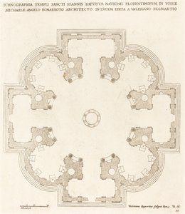 洗礼者聖ヨハネ教会の平面図 作： Valerien Regnard