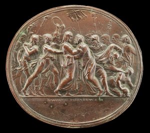 キリストの裏切り、1525年以降。 作： Valerio Belli