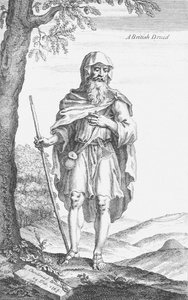 ストーンヘンジのイギリス人ドルイド、ウィリアム・ステュークリー作、1723年 作： Van Der Gucht
