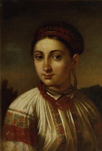 ポディリアの少女 作： Vasili Andreevich Tropinin