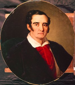 画家ジュゼッペアンジョロアルターリ1792-1863、1830年代の肖像 作： Vasili Andreevich Tropinin