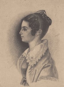 伯爵夫人ヴェラ・フョードロヴナ・ヴャゼムスカヤ（旧姓ガガリーナ） 1790-1886 作： Vasili Fyodorovich Binemann