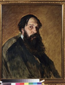 アーティスト アレクセイ サヴラソフ (サヴラソフ) (1830-1897) の肖像画。 Vasili (Vasili) Grigoryevich Perov (1834-1882) による絵画、キャンバスに油彩。 19世紀のロシア美術。 国立トレチャコフ美術館、モスクワ。 作： Vasili Grigorevich Perov
