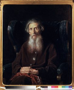 作家で辞書編集者のウラジミール・ダール (1801-1872) の肖像。 Vasili（Vasili）Grigoryevich Perov（1834-1882）による絵画、キャンバスに油彩 作： Vasili Grigorevich Perov
