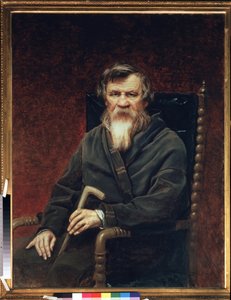 歴史家でジャーナリストのミハイル (ミシェル) ポゴディン (1800-1875) の肖像。 Vasili（Vasili）Grigoryevich Perov（1834-1882）による絵画、キャンバスに油彩 作： Vasili Grigorevich Perov