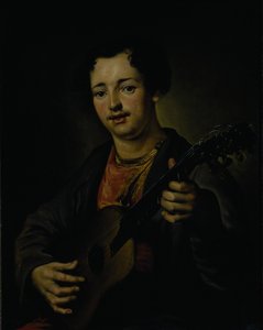 ギター奏者、1850年代 作： Vasili Grigorevich Perov