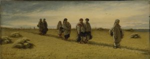 リャザン州のフィールドからの死神の帰還、1874 作： Vasili Grigorevich Perov