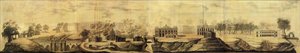 Tsaritsynoデザインのパノラマビュー、1776 作： Vasili Ivanovich Bazhenov