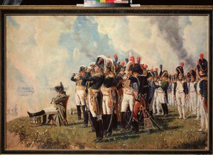 ナポレオン・ボナパルト (1769-1821) ボロジノの高さ (モスクワの戦い、1812 年 9 月 7 日、ロシアのキャンペーン) (ボロジノ高原のナポレオン) - Vasili Vasilyevich Vereshchagin (Vassili Vereshchagin) による絵画 (1842-1904)、油あなたに 作： Vasili Petrovich Vereshchagin
