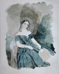 Leonilla Ivanovna Baryatinskayaの肖像、プリンセス・ズ・セーン・ウィトゲンシュタイン1816-1918、1846 作： Vasili Semenovich Sadovnikov
