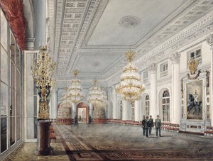 グレートホール、冬宮殿、サンクトペテルブルク、1837 作： Vasili Semenovich Sadovnikov