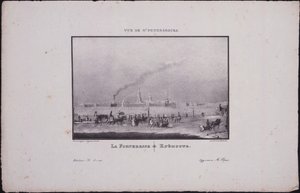 サンクトペテルブルクの景色。ピーターとポールの要塞、1833
