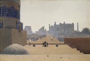 1869年から1870年の早朝にサマルカンドのメインストリート 作： Vasili Vasilievich Vereshchagin