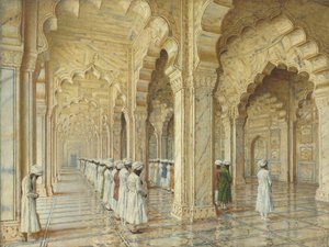 アグラの真珠モスク、1870年代末〜1880年代初頭 作： Vasili Vasilievich Vereshchagin