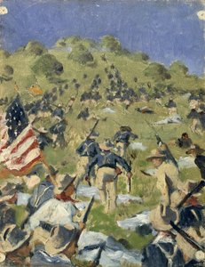 サンファンハイツをとるセオドア・ルーズベルト 作： Vasili Vasilievich Vereshchagin