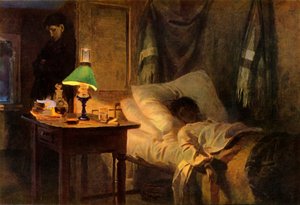 「病人」、19 世紀後半から 20 世紀初頭、1965 年。 作： Vasilij Dmitrievic Polenov