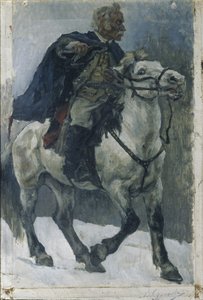 馬に乗ったアレクサンドル・スボーロフ、1897-1898