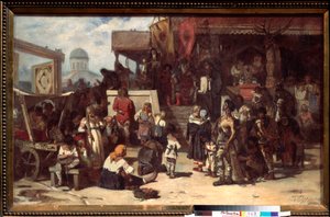 大公の裁き - Vasilli Ivanovich Surikov (Vasily Surikov または Vassili Surikov) による絵画 (1848-1916)、キャンバスに油彩