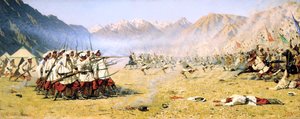 突然の攻撃、1871 作： Vasily Vereshchagin