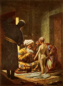 若い農奴の販売、1872年、1965年。 作： Vasily Vereshchagin