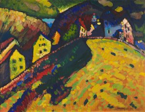 ムルナウの家、1909年 作： Wassily Kandinsky