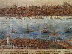 コンスタンティノープル、ヴェネツィアの無名の画家による絵画、トルコ 作： Venetian School