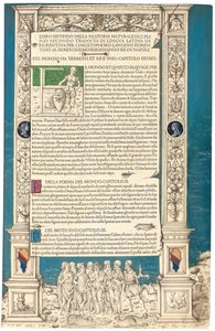 プリニウス・プリニウスによる「ヒストリア・ナチュラリス」、1476年 作： Venetian School