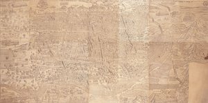 鳥の目から見たカイロの地図、1549 作： Venetian School