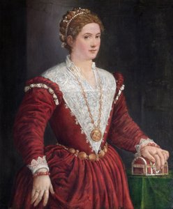 未知の女性の肖像、c1560s 作： Venetian School