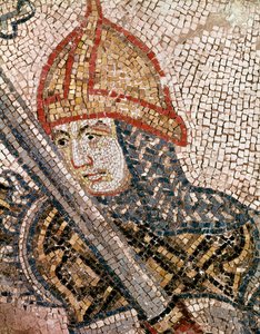 兵士の頭部（モザイクの詳細 作： Veneto Byzantine School