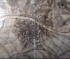 フィレンツェの地図 作： Vercellini Terreni